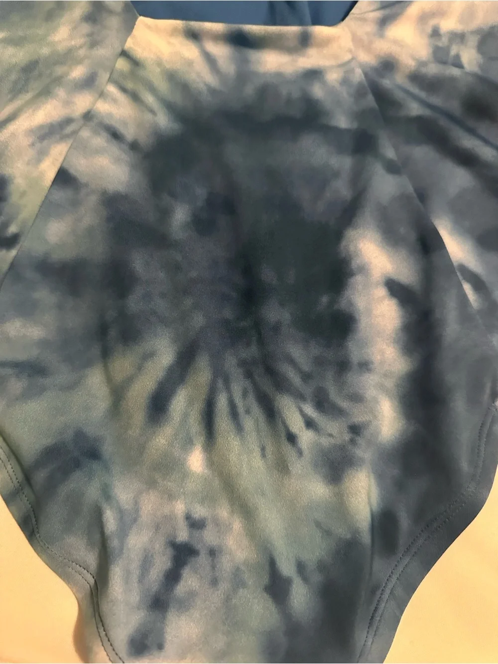 Nike Blue Tie-Dye One-Piece Swimsuit